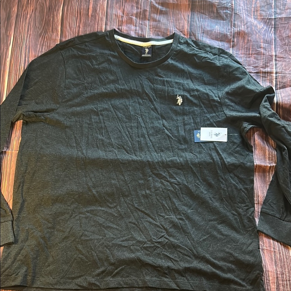 U.S. Polo Assn. Men's 2XL Grey Long Sleeve Shirt New